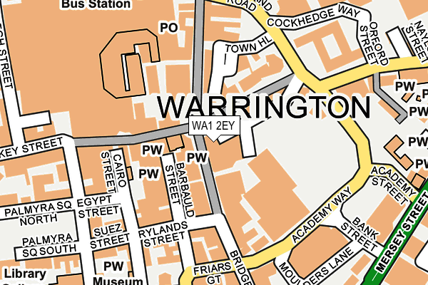WA1 2EY map - OS OpenMap – Local (Ordnance Survey)