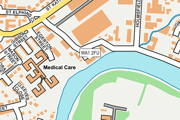 WA1 2FU map - OS OpenMap – Local (Ordnance Survey)