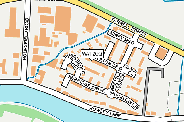 WA1 2GQ map - OS OpenMap – Local (Ordnance Survey)
