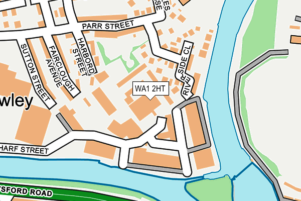 WA1 2HT map - OS OpenMap – Local (Ordnance Survey)