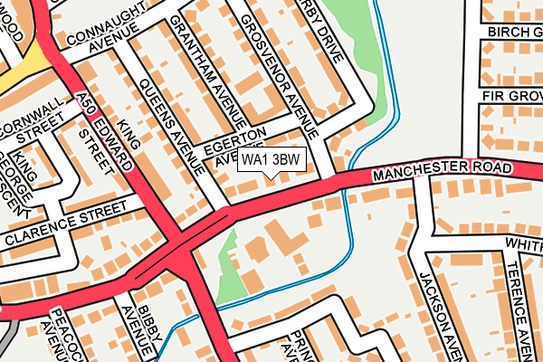WA1 3BW map - OS OpenMap – Local (Ordnance Survey)