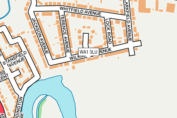 WA1 3LU map - OS OpenMap – Local (Ordnance Survey)