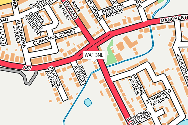 WA1 3NL map - OS OpenMap – Local (Ordnance Survey)