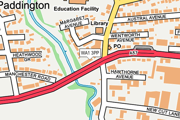 WA1 3PP map - OS OpenMap – Local (Ordnance Survey)