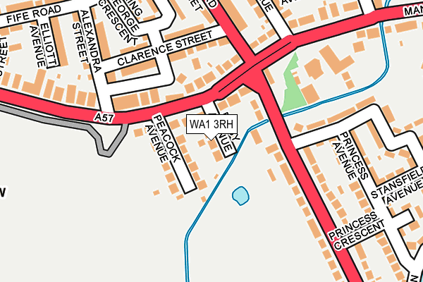 WA1 3RH map - OS OpenMap – Local (Ordnance Survey)