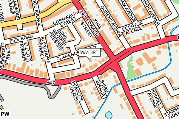 WA1 3RT map - OS OpenMap – Local (Ordnance Survey)