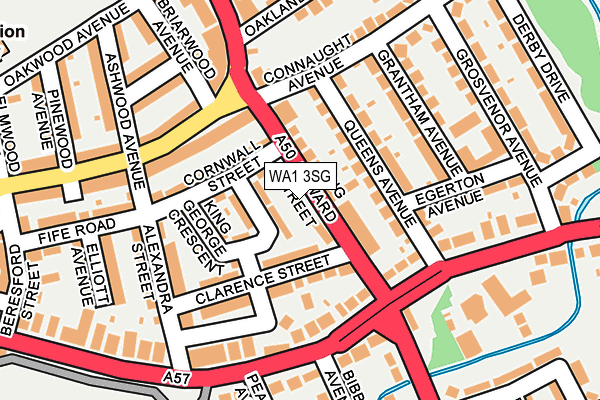 WA1 3SG map - OS OpenMap – Local (Ordnance Survey)