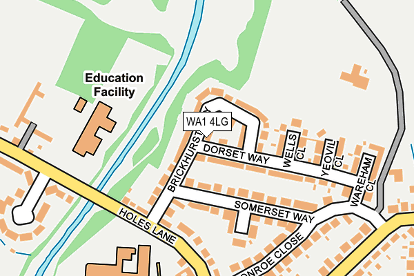 WA1 4LG map - OS OpenMap – Local (Ordnance Survey)