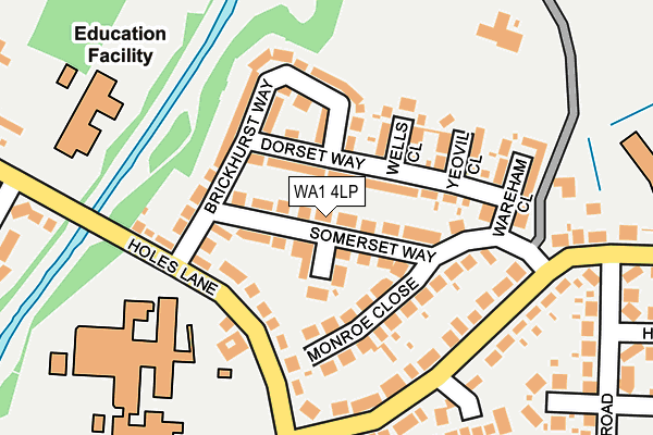 WA1 4LP map - OS OpenMap – Local (Ordnance Survey)