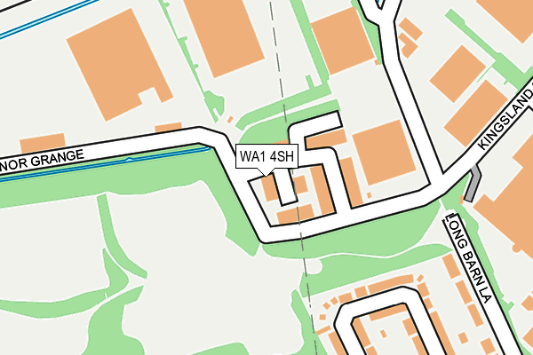 WA1 4SH map - OS OpenMap – Local (Ordnance Survey)
