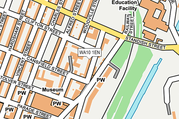 WA10 1EN map - OS OpenMap – Local (Ordnance Survey)