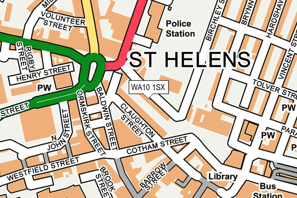 Map of ST HELENS CHIROPRACTIC & ACUPUNCTURE CLINIC LTD at local scale