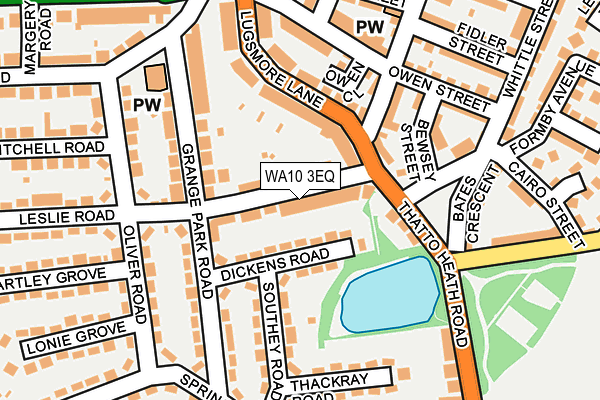 WA10 3EQ map - OS OpenMap – Local (Ordnance Survey)