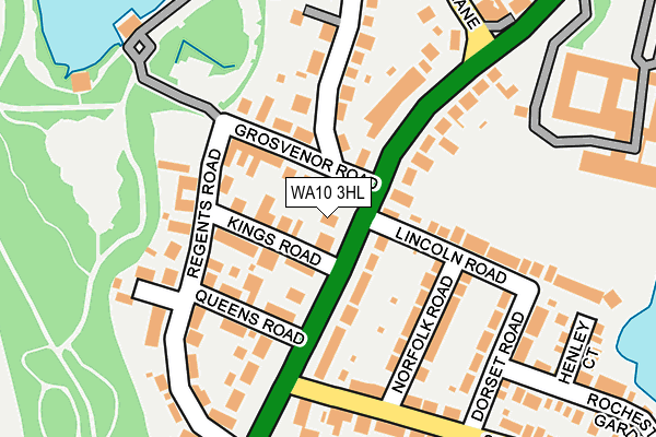 WA10 3HL map - OS OpenMap – Local (Ordnance Survey)