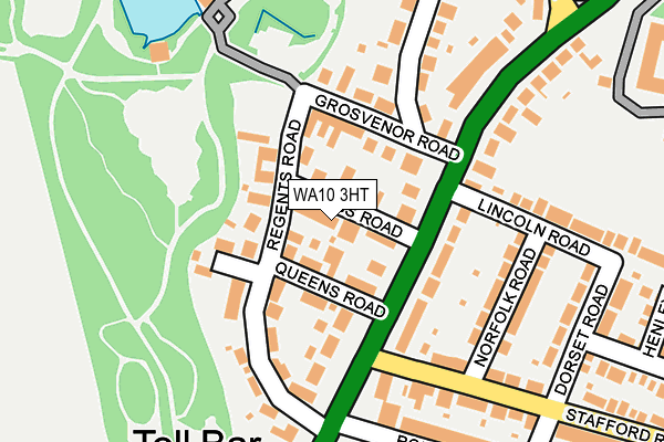 WA10 3HT map - OS OpenMap – Local (Ordnance Survey)