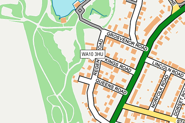 WA10 3HU map - OS OpenMap – Local (Ordnance Survey)