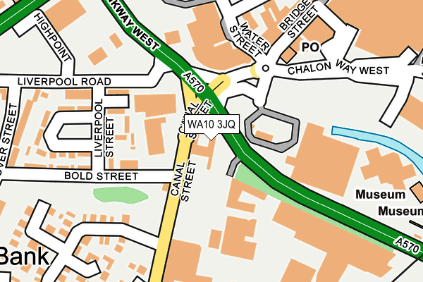 WA10 3JQ map - OS OpenMap – Local (Ordnance Survey)