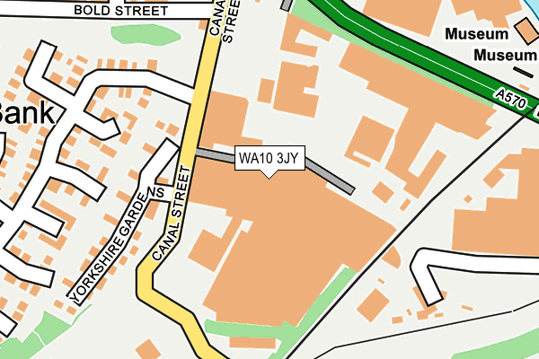 WA10 3JY map - OS OpenMap – Local (Ordnance Survey)