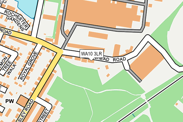 WA10 3LR map - OS OpenMap – Local (Ordnance Survey)