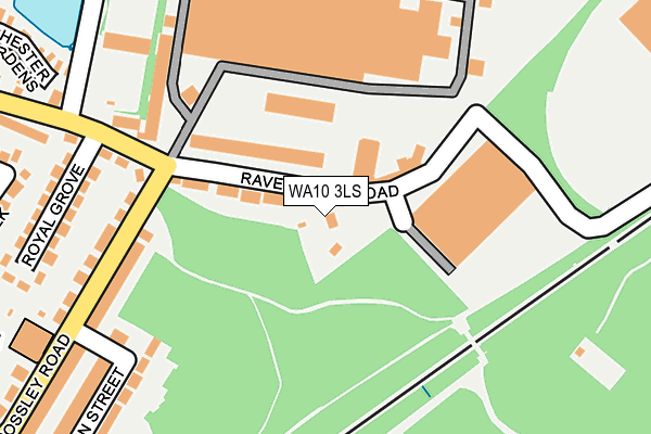 WA10 3LS map - OS OpenMap – Local (Ordnance Survey)