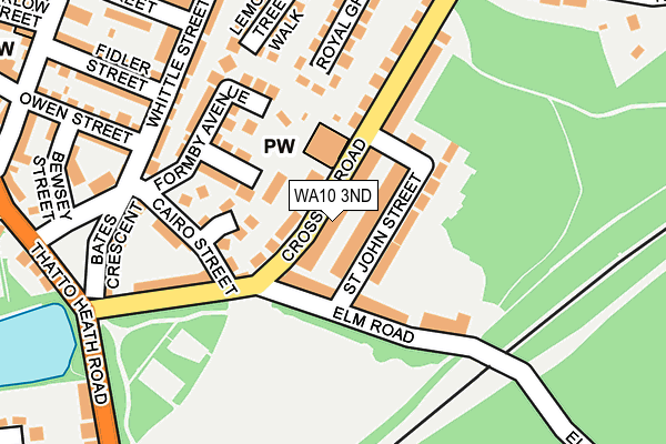WA10 3ND map - OS OpenMap – Local (Ordnance Survey)