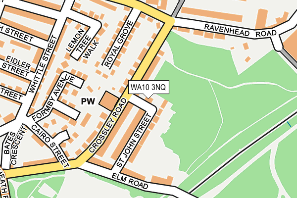 WA10 3NQ map - OS OpenMap – Local (Ordnance Survey)