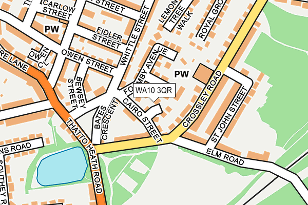 WA10 3QR map - OS OpenMap – Local (Ordnance Survey)