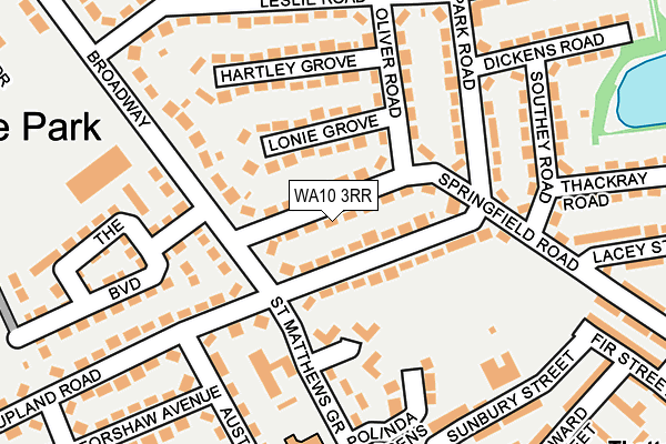 WA10 3RR map - OS OpenMap – Local (Ordnance Survey)