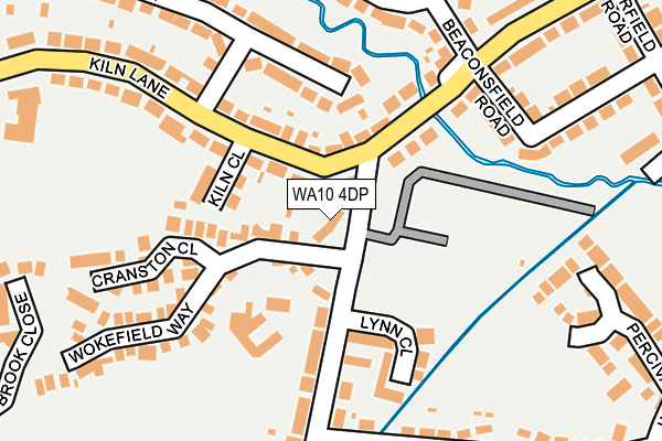 WA10 4DP map - OS OpenMap – Local (Ordnance Survey)
