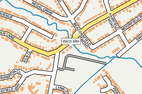 WA10 4RH map - OS OpenMap – Local (Ordnance Survey)