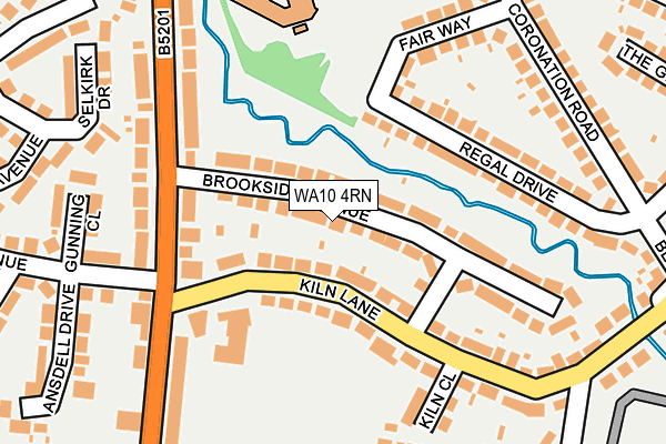 WA10 4RN map - OS OpenMap – Local (Ordnance Survey)