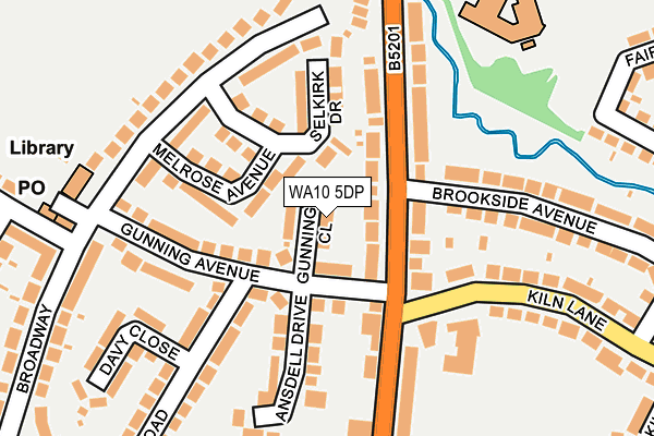 WA10 5DP map - OS OpenMap – Local (Ordnance Survey)