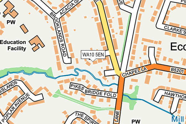 WA10 5EN map - OS OpenMap – Local (Ordnance Survey)