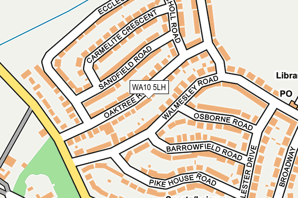 WA10 5LH map - OS OpenMap – Local (Ordnance Survey)