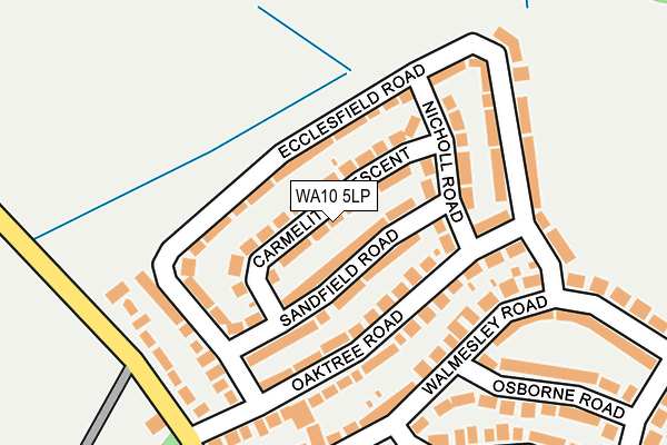 WA10 5LP map - OS OpenMap – Local (Ordnance Survey)