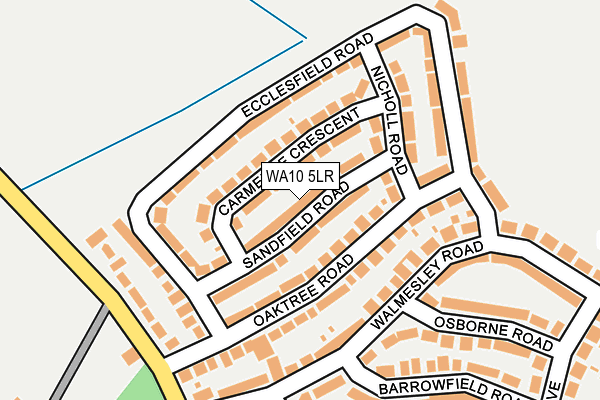 WA10 5LR map - OS OpenMap – Local (Ordnance Survey)