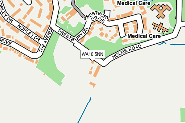 WA10 5NN map - OS OpenMap – Local (Ordnance Survey)
