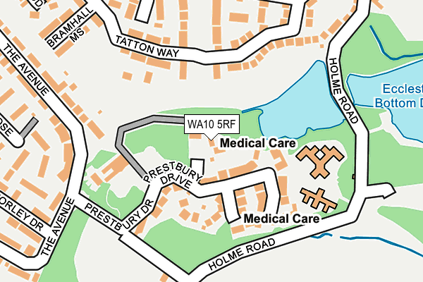 WA10 5RF map - OS OpenMap – Local (Ordnance Survey)