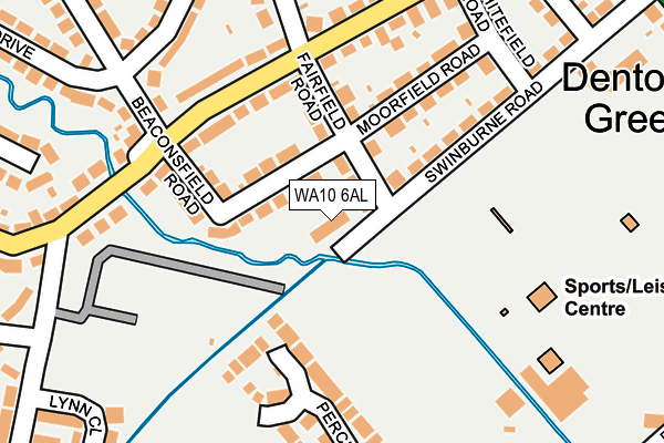 WA10 6AL map - OS OpenMap – Local (Ordnance Survey)