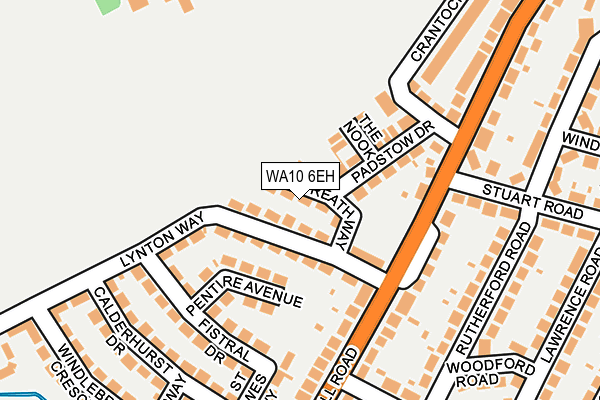 WA10 6EH map - OS OpenMap – Local (Ordnance Survey)
