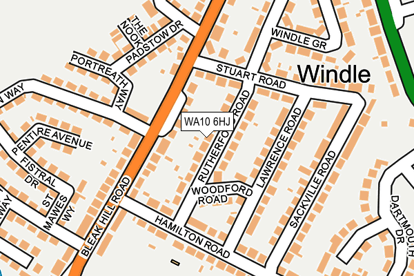 WA10 6HJ map - OS OpenMap – Local (Ordnance Survey)