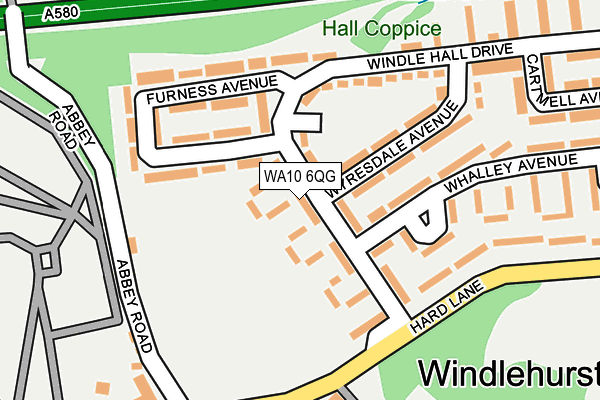 WA10 6QG map - OS OpenMap – Local (Ordnance Survey)