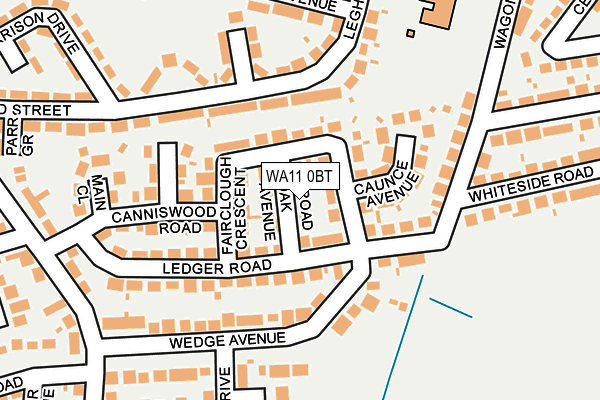 WA11 0BT map - OS OpenMap – Local (Ordnance Survey)
