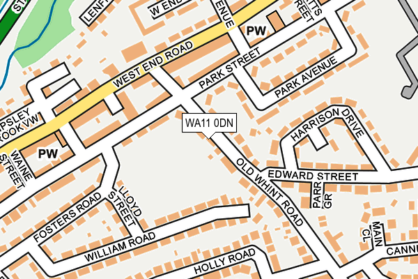 WA11 0DN map - OS OpenMap – Local (Ordnance Survey)