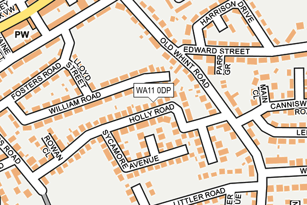 WA11 0DP map - OS OpenMap – Local (Ordnance Survey)