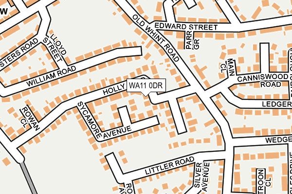 WA11 0DR map - OS OpenMap – Local (Ordnance Survey)