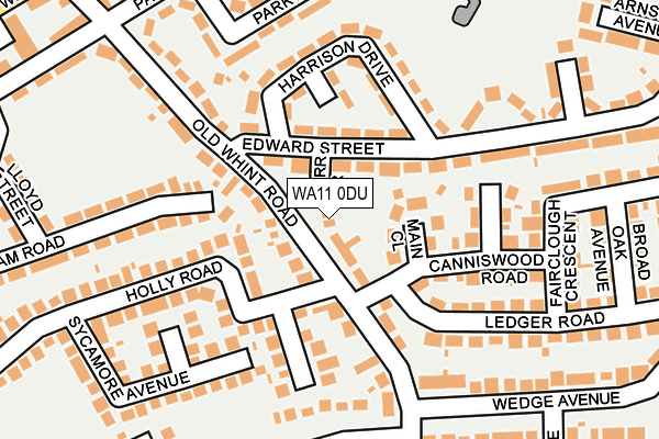 WA11 0DU map - OS OpenMap – Local (Ordnance Survey)