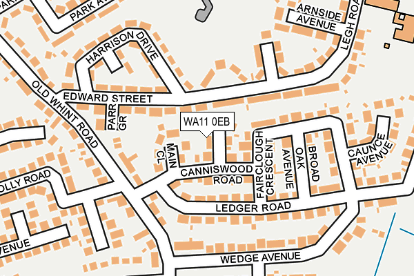 WA11 0EB map - OS OpenMap – Local (Ordnance Survey)