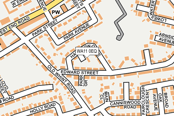 WA11 0EQ map - OS OpenMap – Local (Ordnance Survey)