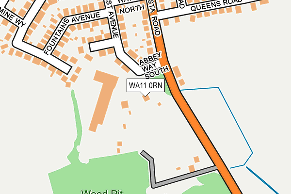 WA11 0RN map - OS OpenMap – Local (Ordnance Survey)